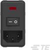 TE Connectivity Filtr IEC 10A, řada: Corcom P, Zacvakávací montáž, 230 V ac, 50/60 Hz Faston, 40 °C, -10 °C