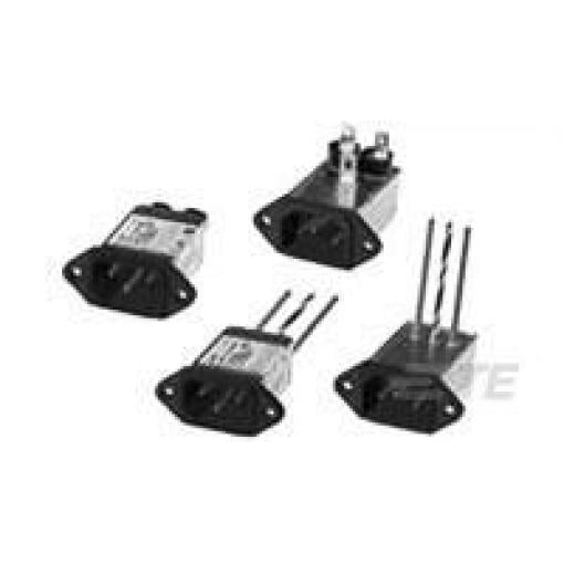 Vstupní filtr IEC, řada: Corcom ED, Montáž příruby, Faston, 6A, 250 V AC, 50/60Hz, -10 → +40 °C