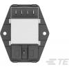 TE Connectivity Filtr IEC 6A, řada: Corcom P, Montáž na přírubu, 230 V ac, 50/60 Hz Faston, 40 °C, -10 °C