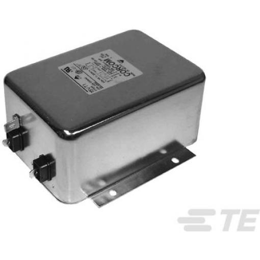 Filtr RFI, řada: Corcom T, 250V ac, 50/60 Hz, Montáž na přírubu, Fast-On, 10 A, počet fází: 1, TE Connectivity, RoHS
