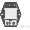 TE Connectivity Filtr IEC 10A, řada: Corcom P, Montáž na přírubu, 230 V ac, 50/60 Hz Faston, 40 °C, -10 °C