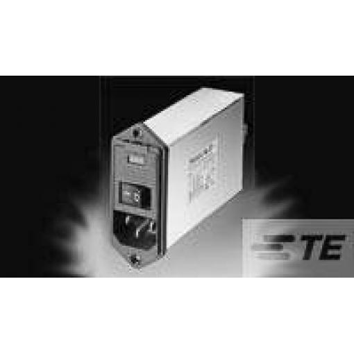Vstupní filtr IEC, řada: Corcom FB, Montáž na panel, 3A