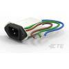 TE Connectivity Filtr IEC 3A, řada: Corcom EJT IEC 320 C14, Montáž na přírubu, 250 V ac, 60 Hz Vodič, 40 °C, -10 °C