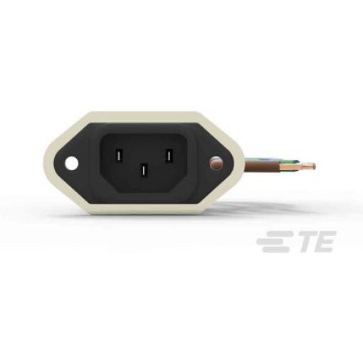 TE Connectivity Filtr IEC 3A, řada: Corcom EJT IEC 320 C14, Montáž na přírubu, 250 V ac, 60 Hz Vodič, 40 °C, -10 °C