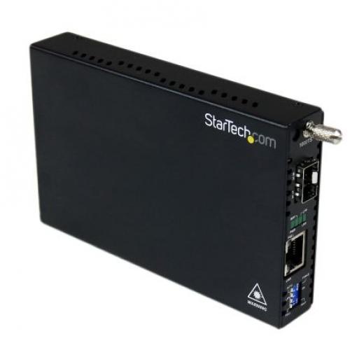 StarTech.com Převodník médií, Vícerežimové, Poloviční duplex, Plný duplex, SFP, RJ45, 1000Mbps, rychlost přenosu dat: