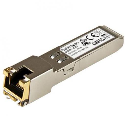StarTech.com Vysílač-přijímač, RJ45, Plný duplex, Měď, 1000Mbps, přenosová vzdálenost: 100 m, rychlost přenosu dat: 1000