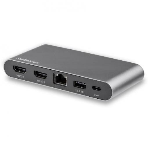StarTech.com Dokovací stanice USB, 4096 x 2160 pixel, počet zobrazení: 2, počet portů USB: 2, video připojení: HDMI,