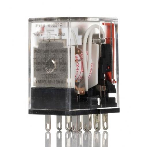 Výkonové relé 4PDT zásuvné 3 A 220 → 240V ac MY