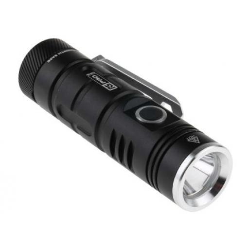 Kapesní svítilna, rozsah: RSPRO-F13R, typ žárovky: LED Dobíjecí, svítivost: 600 lm, IPX4 Černá Lithium polymerová Bodové