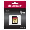Karta SD 8 GB SDXC MLC Transcend, řada: 500S UHS I U1, Třída 10, UHS I U3 85 °C -25 °C