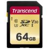 Karta SD 64 GB SDXC, SDHC MLC Transcend, řada: 500S U3, Třída 10 85 °C -25 °C