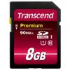 Karta SD 8 GB SDHC Transcend, řada: Premium Třída 10, UHS-I 85 °C -25 °C