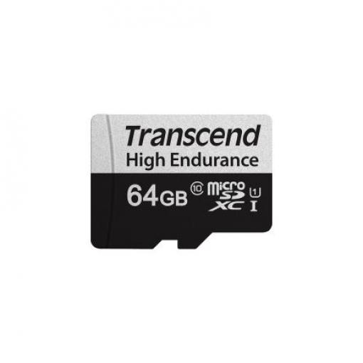 MicroSD 64 GB MicroSDXC TLC Transcend Třída 10, UHS I U1 85 °C -25 °C
