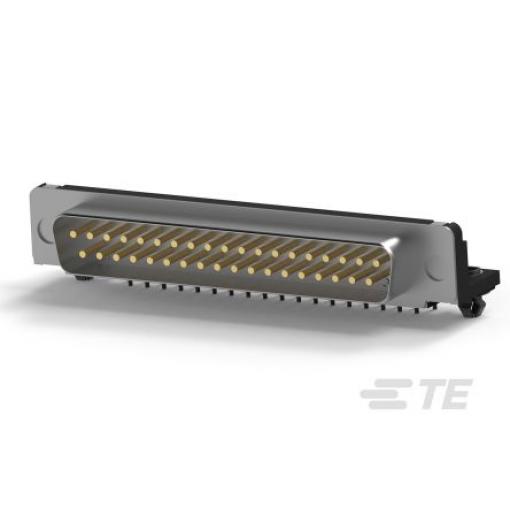 TE Connectivity Konektor D-Sub, řada: D-Sub, počet kontaktů: 37, orientace těla: Pravý úhel, Průchozí otvor Vnější,