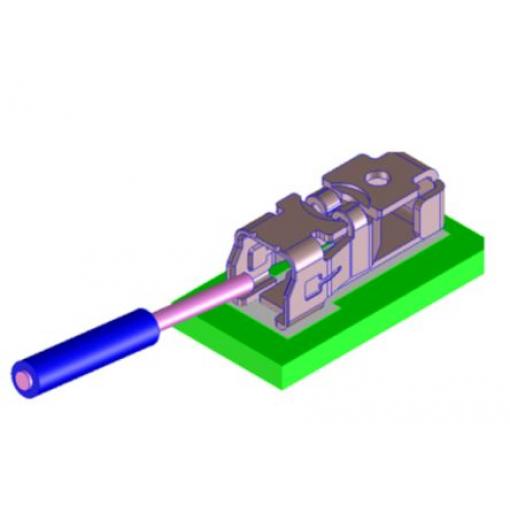 Patice PCB, řada: 203863, orientace těla: Pravý úhel, rozteč: 3 mm Vodič-deska, počet kontaktů: 1, počet řad: 1, Povrch