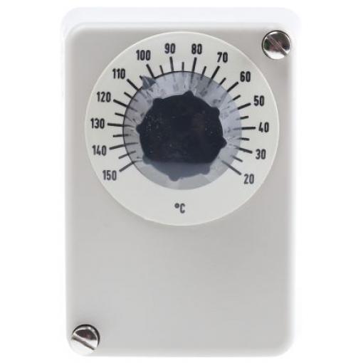 Termostat koncovka: Šroub Jumo Povrchový termostat 80 °C Bezpečnostní monitor teploty, Monitor teploty, Bezpečnostní