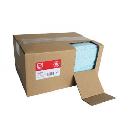 Utěrka Opakované použití Krabice Víceúčelové, Modrá, Všeobecný úklid RS PRO, počet ubrousků: 200 Per Pack Suché 240 x