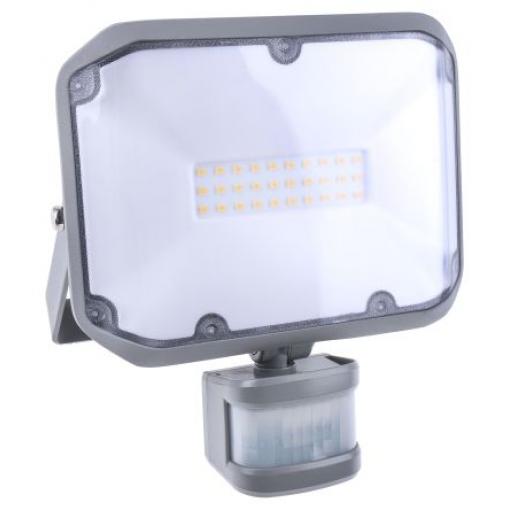 Širokoúhlé svítidlo 1178020901, řada: AL, počet LED: 30, barevná teplota: 3000k, IP44 Včetně PIR 20 W brennenstuhl