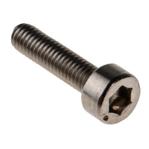 RS PRO Šroub s vnitřním šestihranem, Obyčejný, Nerezová ocel hlavice Vnitřní šestihran, Metrické, M1.6, délka: 8 mm