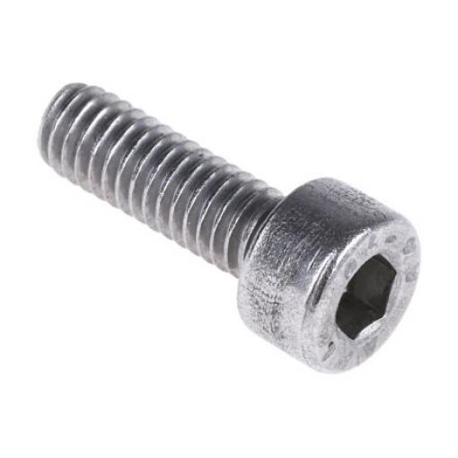 RS PRO Šroub s vnitřním šestihranem, Obyčejný, Nerezová ocel hlavice Vnitřní šestihran, Metrické, M1.6, délka: 8 mm