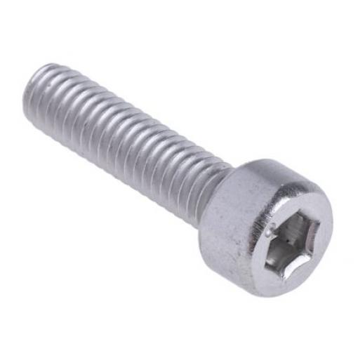 RS PRO Šroub s vnitřním šestihranem, Obyčejný, Nerezová ocel hlavice Vnitřní šestihran, Metrické, M1.6, délka: 8 mm