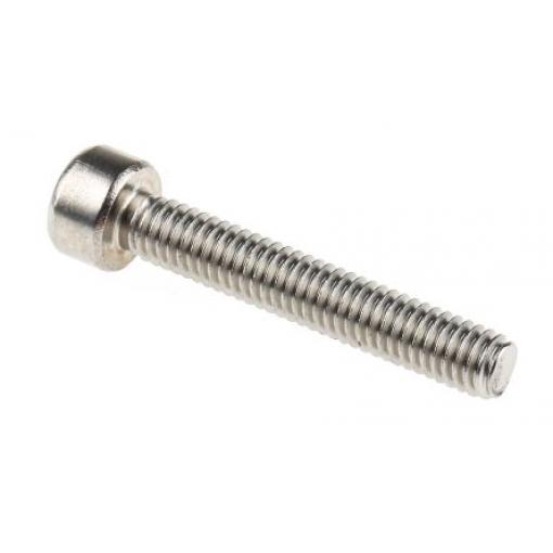 RS PRO Šroub s vnitřním šestihranem, Obyčejný, Nerezová ocel hlavice Vnitřní šestihran, Metrické, M1.6, délka: 8 mm