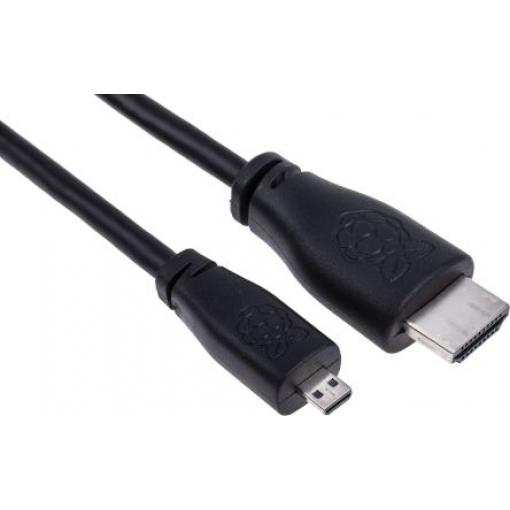 Raspberry Pi 2 m HDMI na Micro HDMI Černá