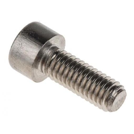 RS PRO Šroub s vnitřním šestihranem, Obyčejný, Nerezová ocel hlavice Vnitřní šestihran, Metrické, M1.6, délka: 8 mm