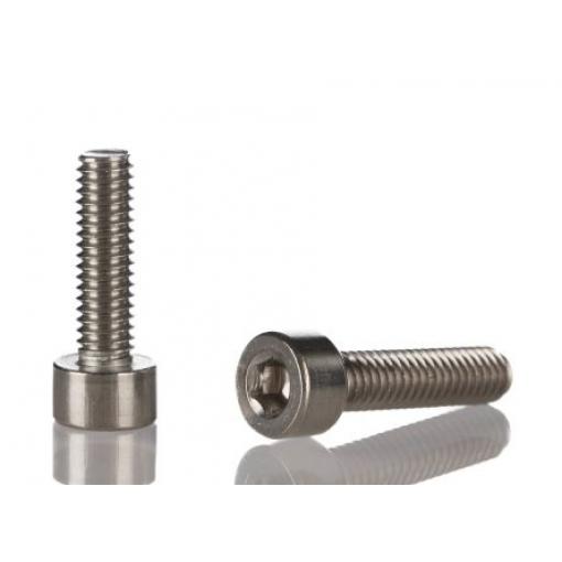 RS PRO Šroub s vnitřním šestihranem, Obyčejný, Nerezová ocel hlavice Vnitřní šestihran, Metrické, M1.6, délka: 8 mm