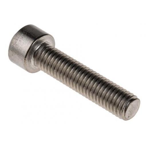 RS PRO Šroub s vnitřním šestihranem, Obyčejný, Nerezová ocel hlavice Vnitřní šestihran, Metrické, M1.6, délka: 8 mm