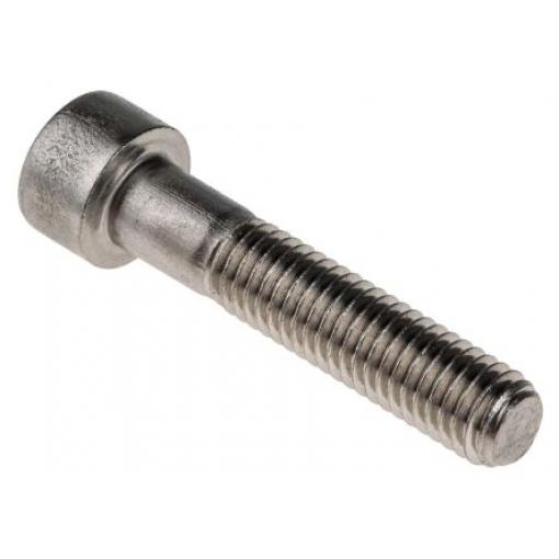 RS PRO Šroub s vnitřním šestihranem, Obyčejný, Nerezová ocel hlavice Vnitřní šestihran, Metrické, M1.6, délka: 8 mm
