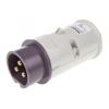 MENNEKES Průmyslový napájecí konektor, IP44, Kabel, formát pólů: 3P, orientace těla: Rovný barva Purpurová, 20 →