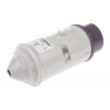 MENNEKES Průmyslový napájecí konektor, IP44, Kabel, formát pólů: 3P, orientace těla: Rovný barva Purpurová, 20 →