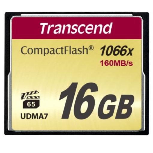 Karta Compact Flash Compact Flash Transcend 16 GB MLC 85 °C -25 °C 1000x