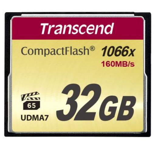 Karta Compact Flash Compact Flash Transcend 32 GB MLC 85 °C -25 °C 1000x