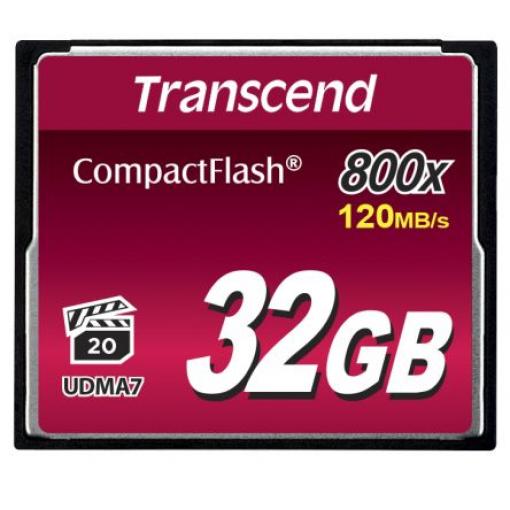 Karta Compact Flash Compact Flash Transcend 32 GB MLC 85 °C -25 °C 800x