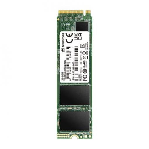 SSD, model: MTE220S Interní M.2 256 GB Transcend TLC 70 °C 0 °C