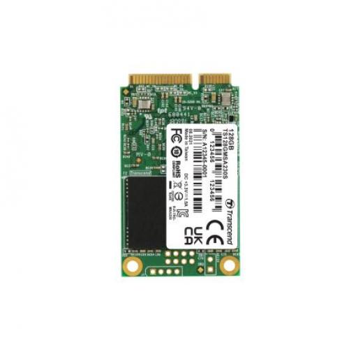 SSD, model: MSA230S Interní mSATA 128 GB Transcend TLC 70 °C 0 °C