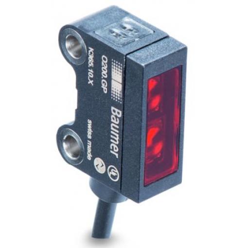 Baumer Fotoelektrický snímač LED s bodovým světlem Blok Konektor M8, výstup: Dvojčinný Potlačení pozadí IP67