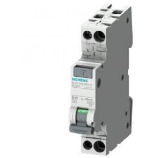 Siemens Jistič zbytkového proudu s ochranou proti přepětí, rozsah: 5SV1316 2pólový 13 A vypínací citlivost 30 mA,