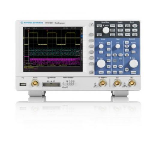Osciloskop, řada: RTC1000 RTC1K-COM2 Pracovní stůl 300 MHz Rohde & Schwarz 2 kanálový