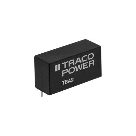 TRACOPOWER Měnič DC/DC TBA 2, výstup: 15V 1.5 kV, Vin 26.4V 65 mA, Vin 21.6V 2 W -40 °C 80 °C Montáž na plošný spoj