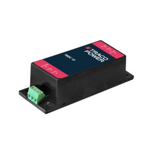 TRACOPOWER Měnič DC/DC TMDC 10, výstup: 2 V dc 3 kV dc, Vin 36V dc 833 mA, Vin 9V -40 °C 80 °C Montáž na rám
