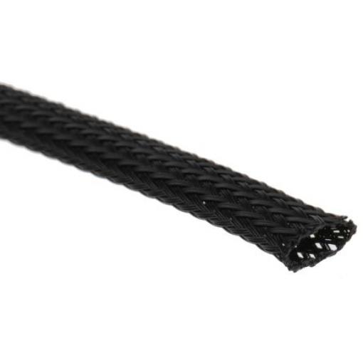 Kabelový návlek Polybutylentereftalát Expanzní poměr Pletený Černá HellermannTyton 11 mm 5m, řada: Helagaine HEGP