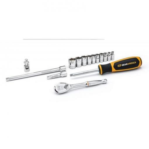 Sada nástrčných klíč��, počet kusů: 15 1/4 in 6 bodů typ buzení Čtvercový GearWrench