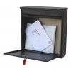 Securikey, Černá Poštovní schránka, výška: 370 mm, šířka: 360 mm, hloubka: 110 mm