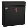 Securikey, Černá Poštovní schránka, výška: 370 mm, šířka: 360 mm, hloubka: 110 mm
