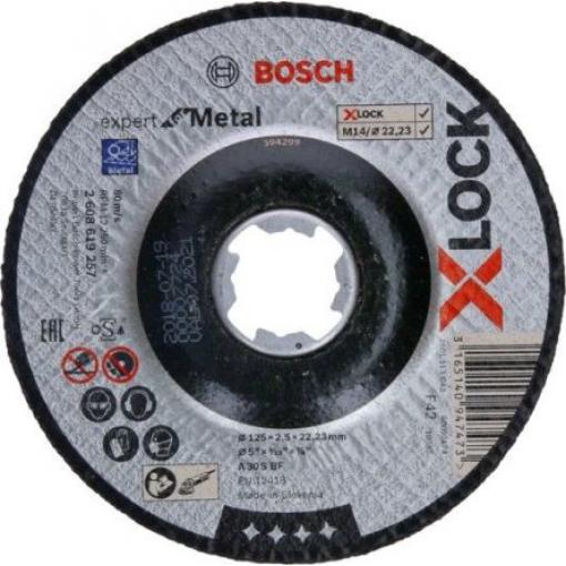 Řezný kotouč, řada: X Lock Oxid hlinitý zrnitost 25 115 mm, tloušťka: 2.5 mm Bosch 25 V balení