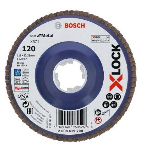 S/FlapDisc X-LOCK 115mm G 120 X571 Metal