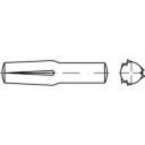 TOOLCRAFT 136373 násuvný rýhovaný kolík (Ø x d) 4 mm x 40 mm ocel 100 ks